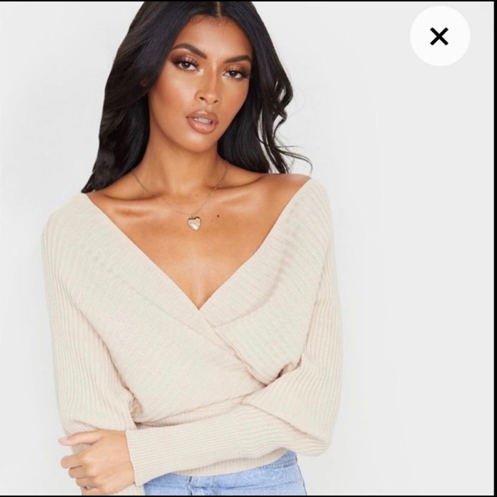 Pretty little thing tan sweater